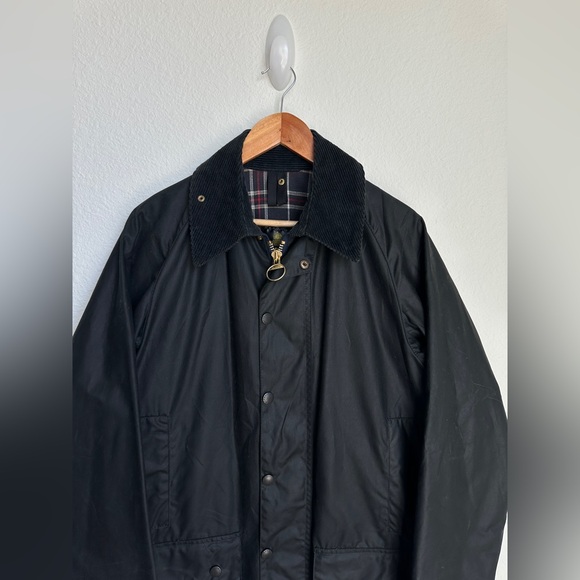 Barbour Beaufort Wax Jacket Black A155 Mens medium - Picture 5 of 16
